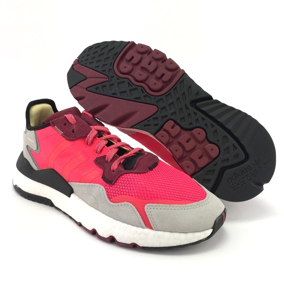 adidas nite jogger shock red